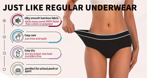 Young girls Yoga  Period  Panties No Tighten Menstrual Skinny Tummy Control Underwear