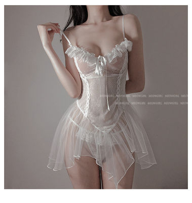 Erotic Gothic Sexy Bodysuit Lingerie Lace Transparent Mature Nightwear