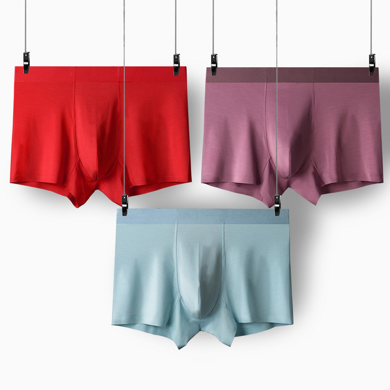 Elasticity 3XL Mens Boxer Briefs Seamless Morandi Color Plus Shorts